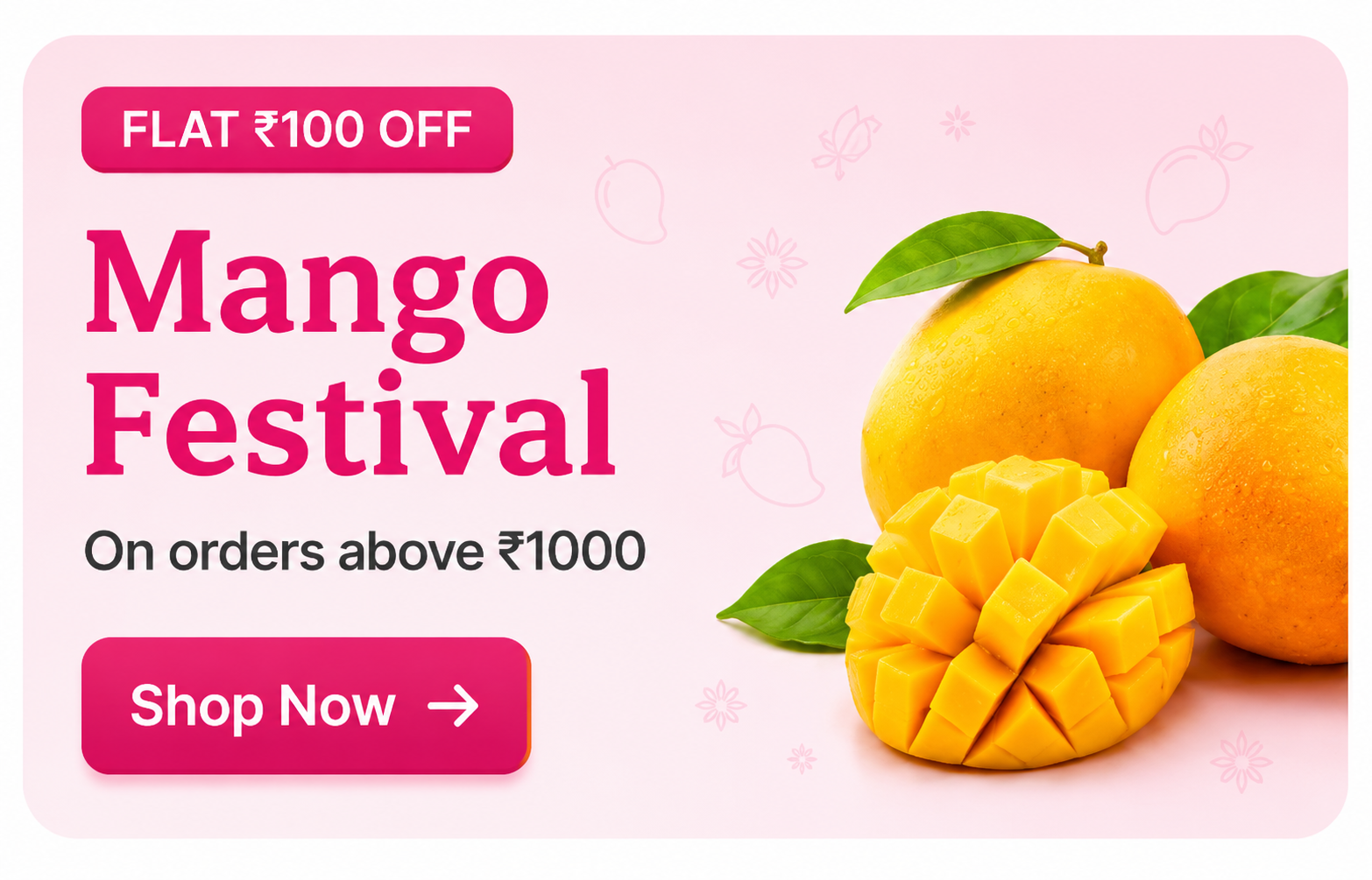 Mango Festival — Flat ₹100 off on orders above ₹1000